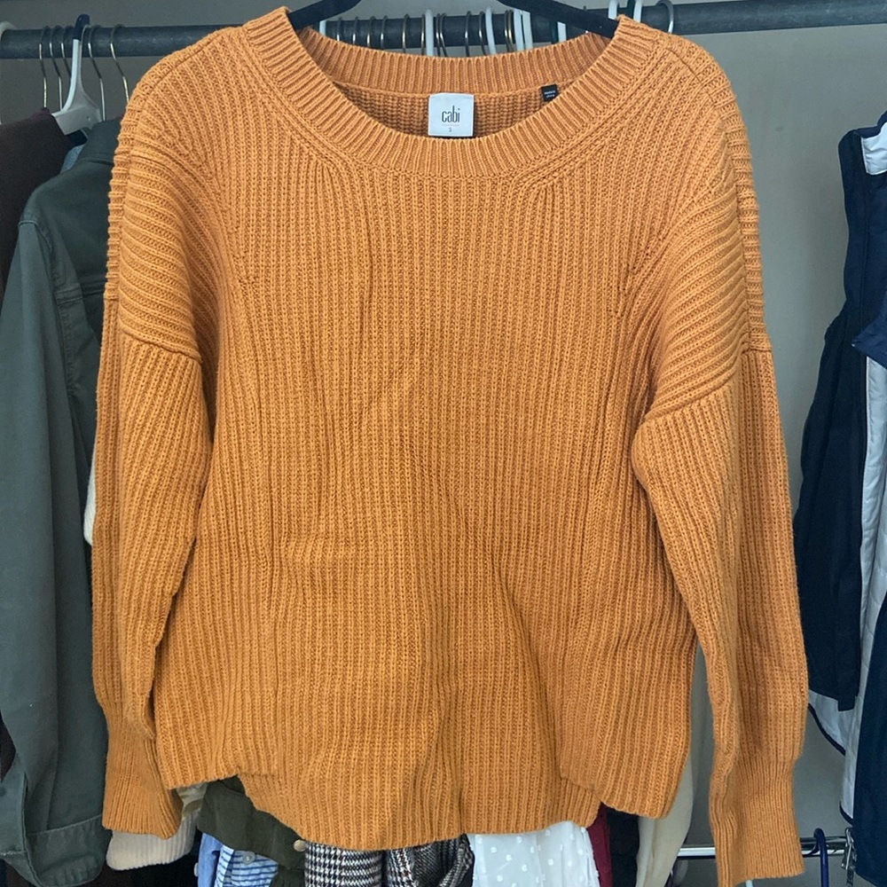 CABI Step Up Chunky Knit Pullover Sweater #3537 Size S Office Casual Fall
